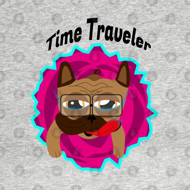 Time traveler pug by NekroSketcher